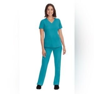 Healing Hands Teal Scrub Set